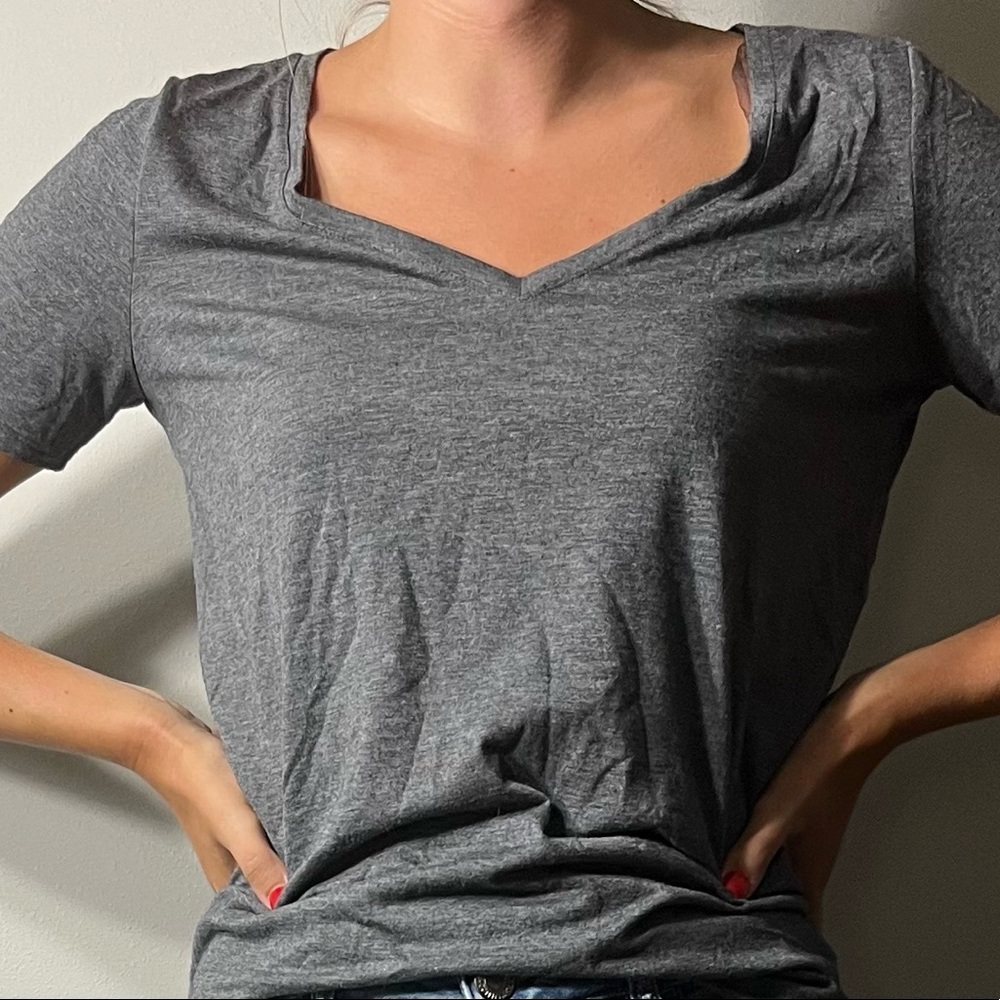 Mudd dark grey medium short sleeve shirt